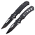 Black Raven Switchblade Automatic Knife Set