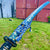 Blue Rip Tide Katana with 65Mn Spring Steel