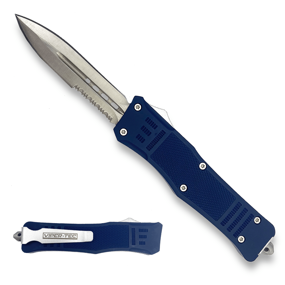 Blue Phantom OTF Knife Viper Tec Dual Action Blade Blade City