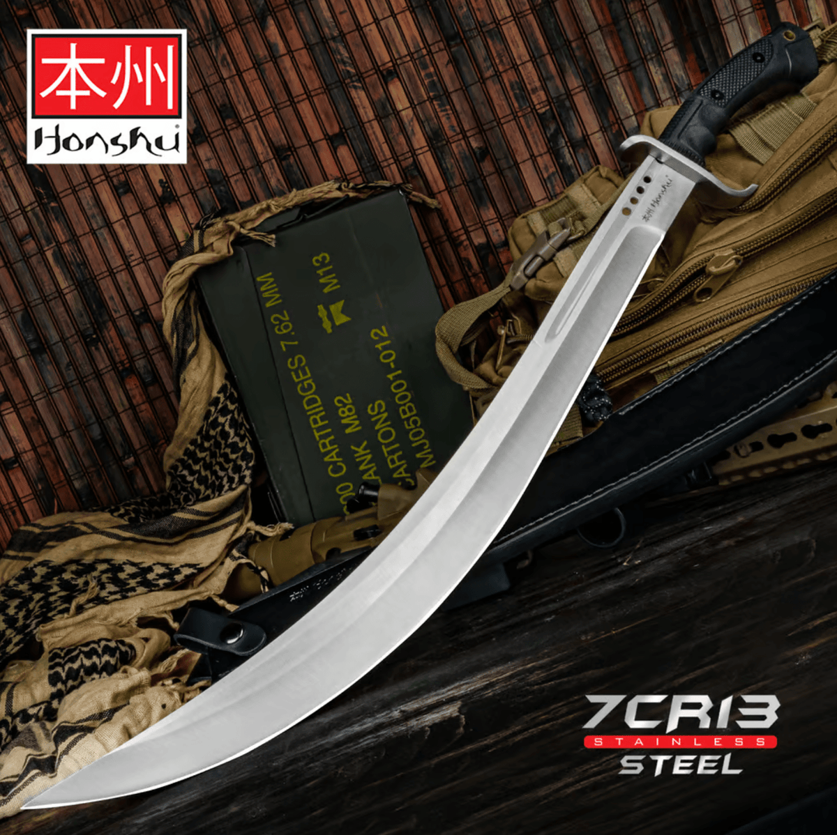 Honshu Boshin Saber Sword 7Cr13 SS Blade Blade City