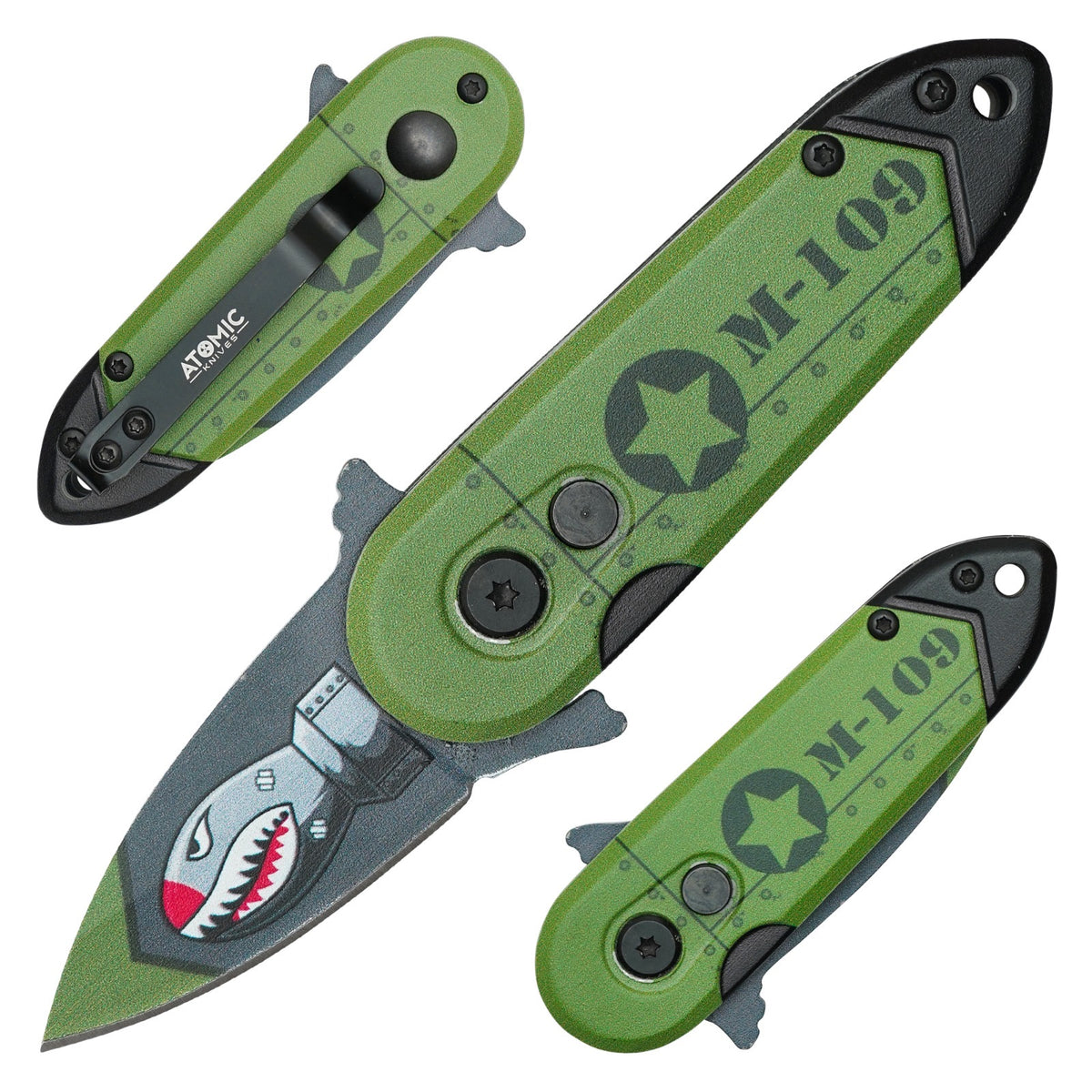 【新品】BASIC DENIM PTⅡ / SWITCHBLADE A2 BADGER Mini Automatic OTF Knife | Tekto Knives