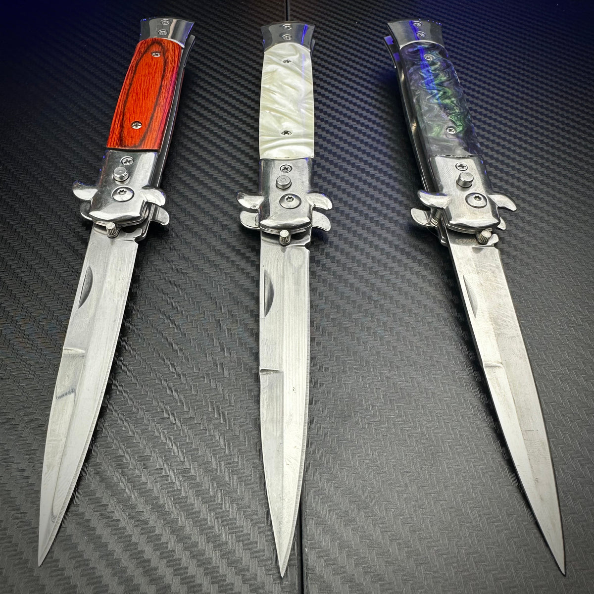 QuickDraw Push Button Italian Style Switchblades Blade City