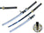 41″ 65Mn Spring Steel Blue Static Samurai Sword Katana
