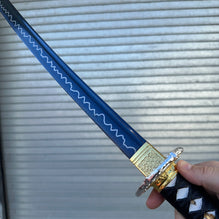 41″ 65Mn Spring Steel Blue Static Samurai Sword Katana