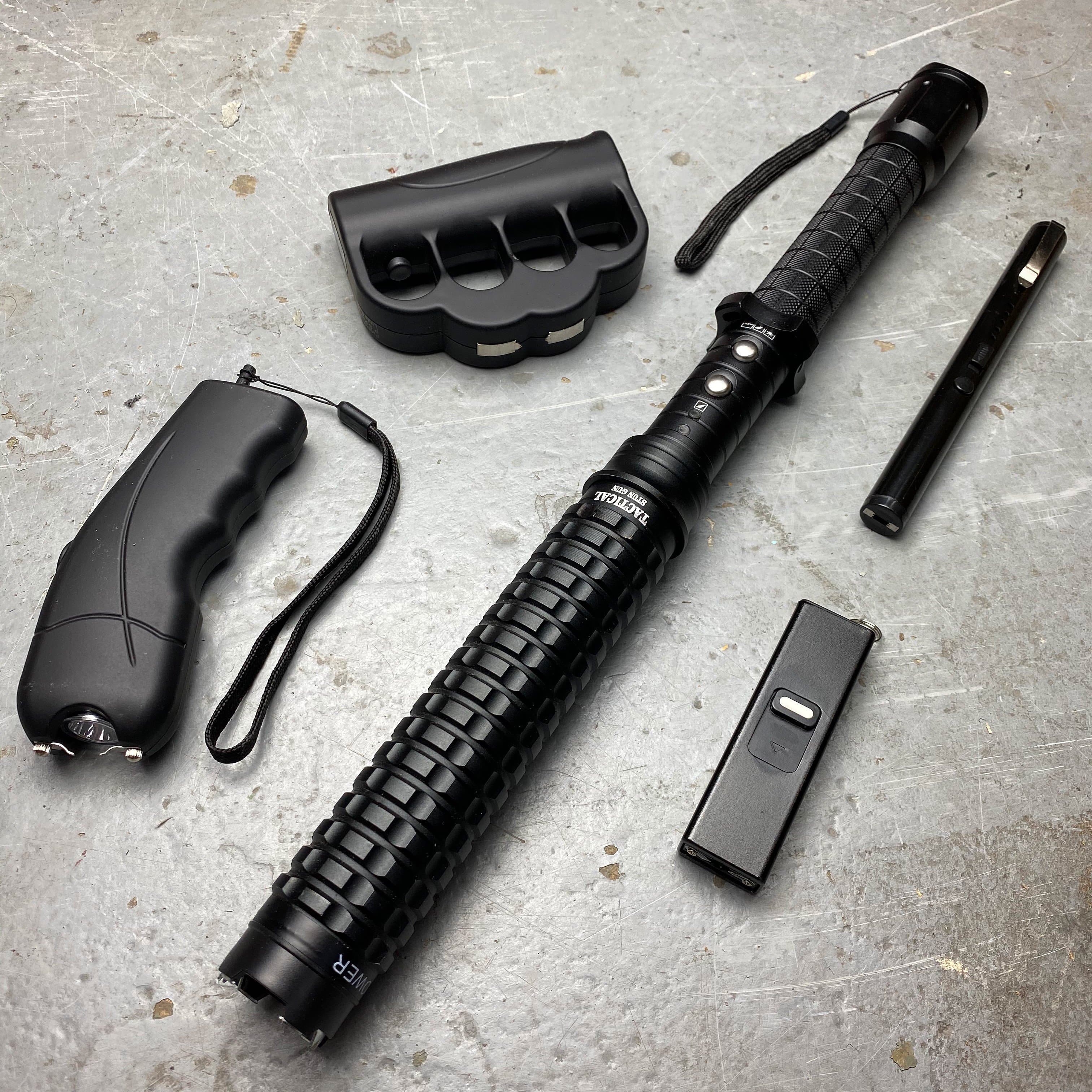 5 Piece Stun Gun Self Defense Set Blade City