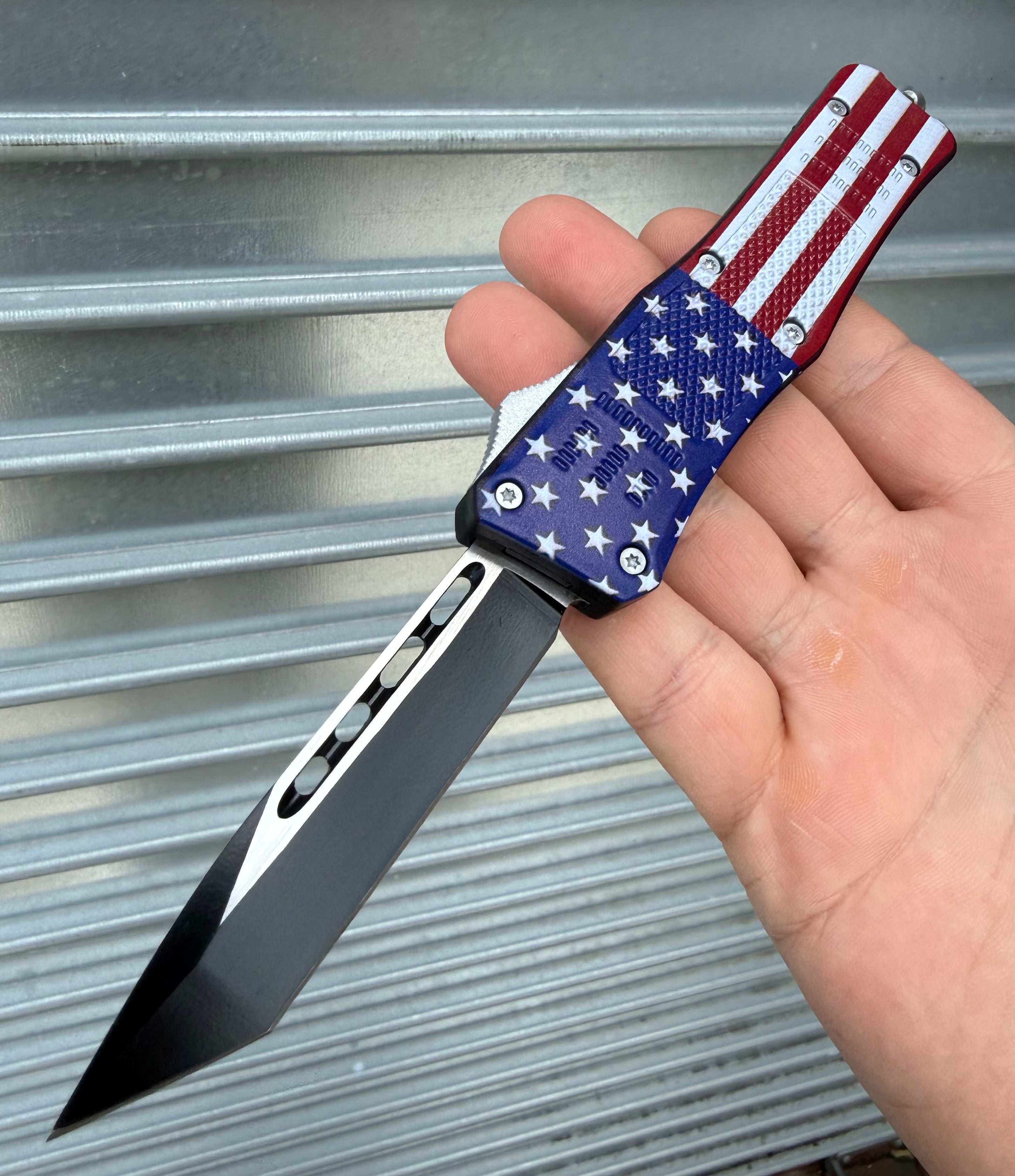 50% OFF Memorial Day USA Full sized OTF Knife!