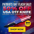 50% OFF Patriots Day OTF! Discount Applied in cart