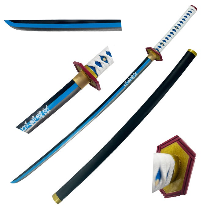 Battle Ready Demon Slayer Giyu Tomioka's Nichirin Blue Katana | Blade City