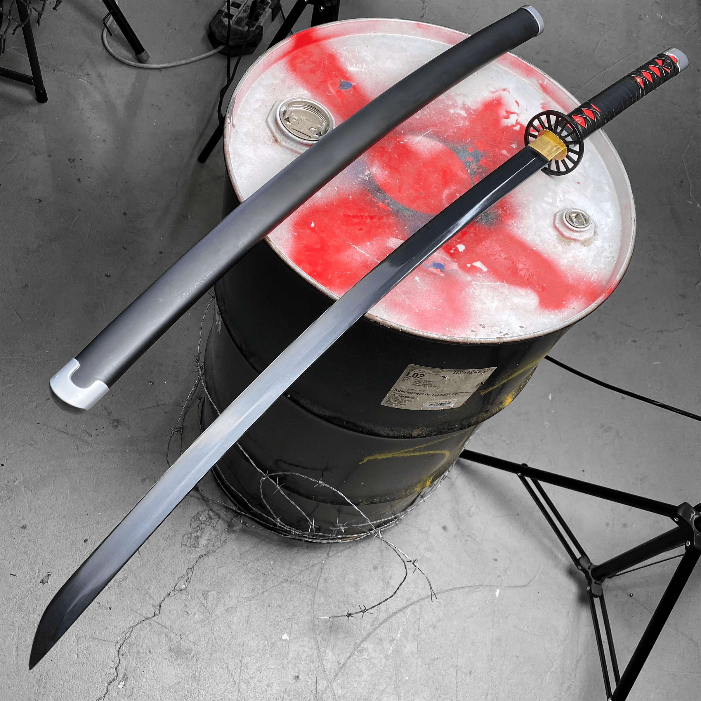 Battle Ready Tanjiro V1 Black Nichirin Katana