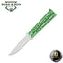 Bear & Son Butterfly Knife 4" Clip Point Blade - Green