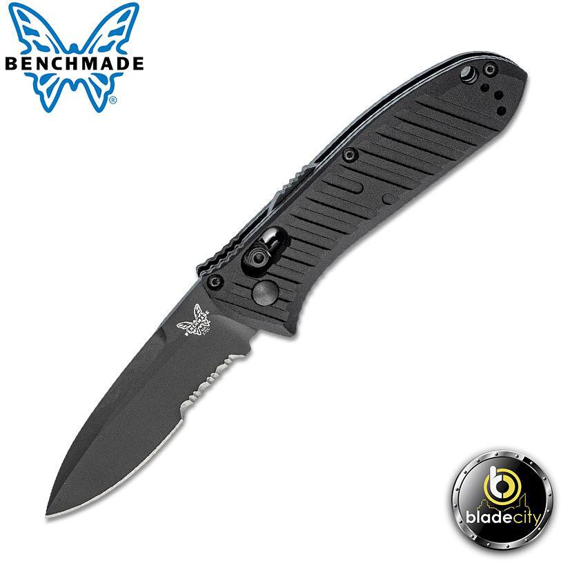 Benchmade Auto Mini Presidio II Serrated Automatic Knife - Blade City