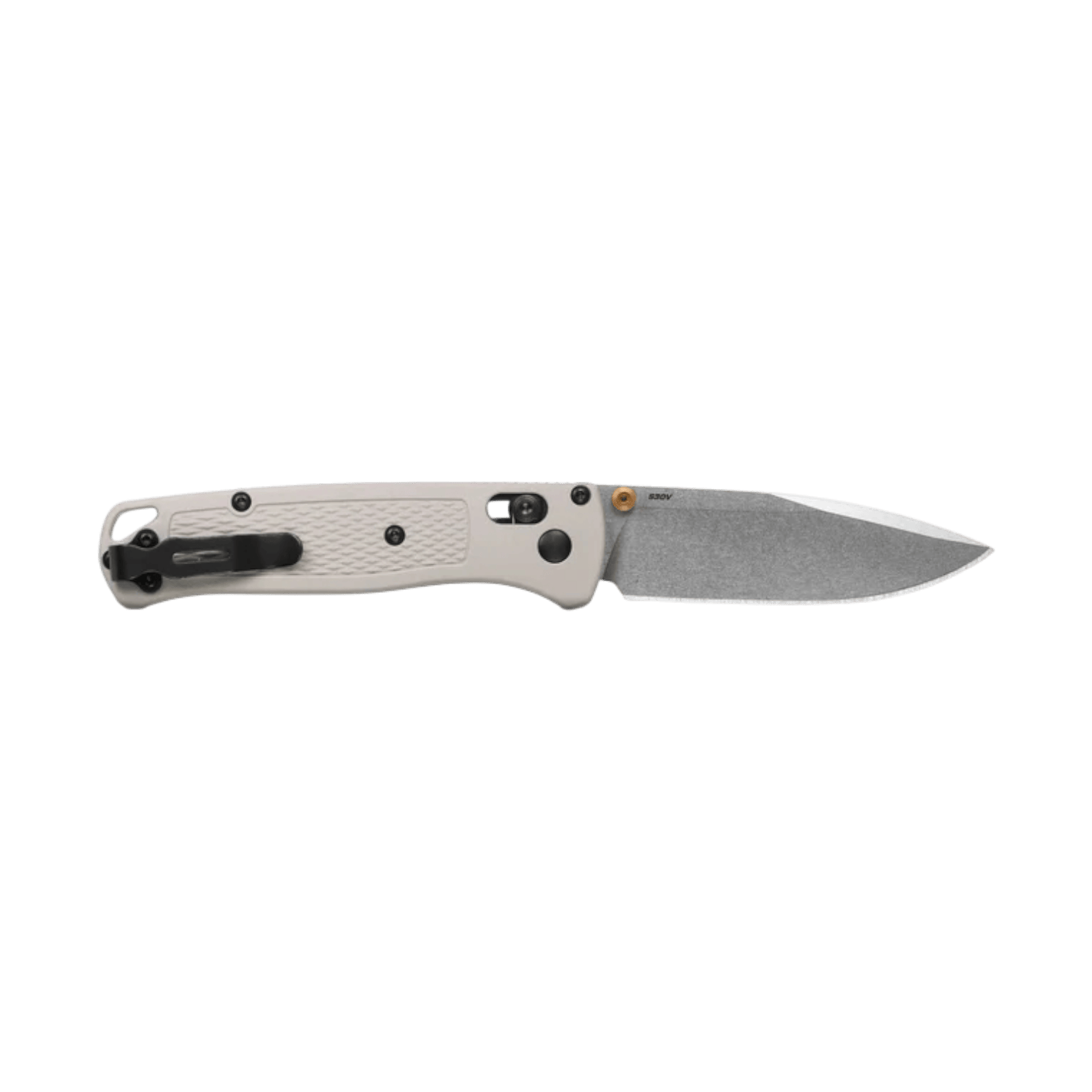 Benchmade Bugout 535-12 Folding Knife – CPM S30V Blade, Gray Aluminum Handle