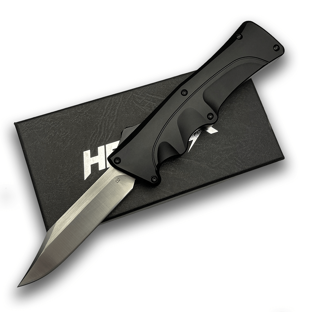 Black D2 Clip Point Mamba Hendrix OTF | Blade City