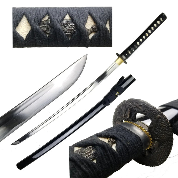 Black Midnight Hand Forged Samurai Katana | Blade City