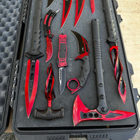 Bloodshot Mega 17 Piece Tactical Knife Set