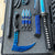 Blue Sub Zero 16 Piece Mega Tactical Knife Set