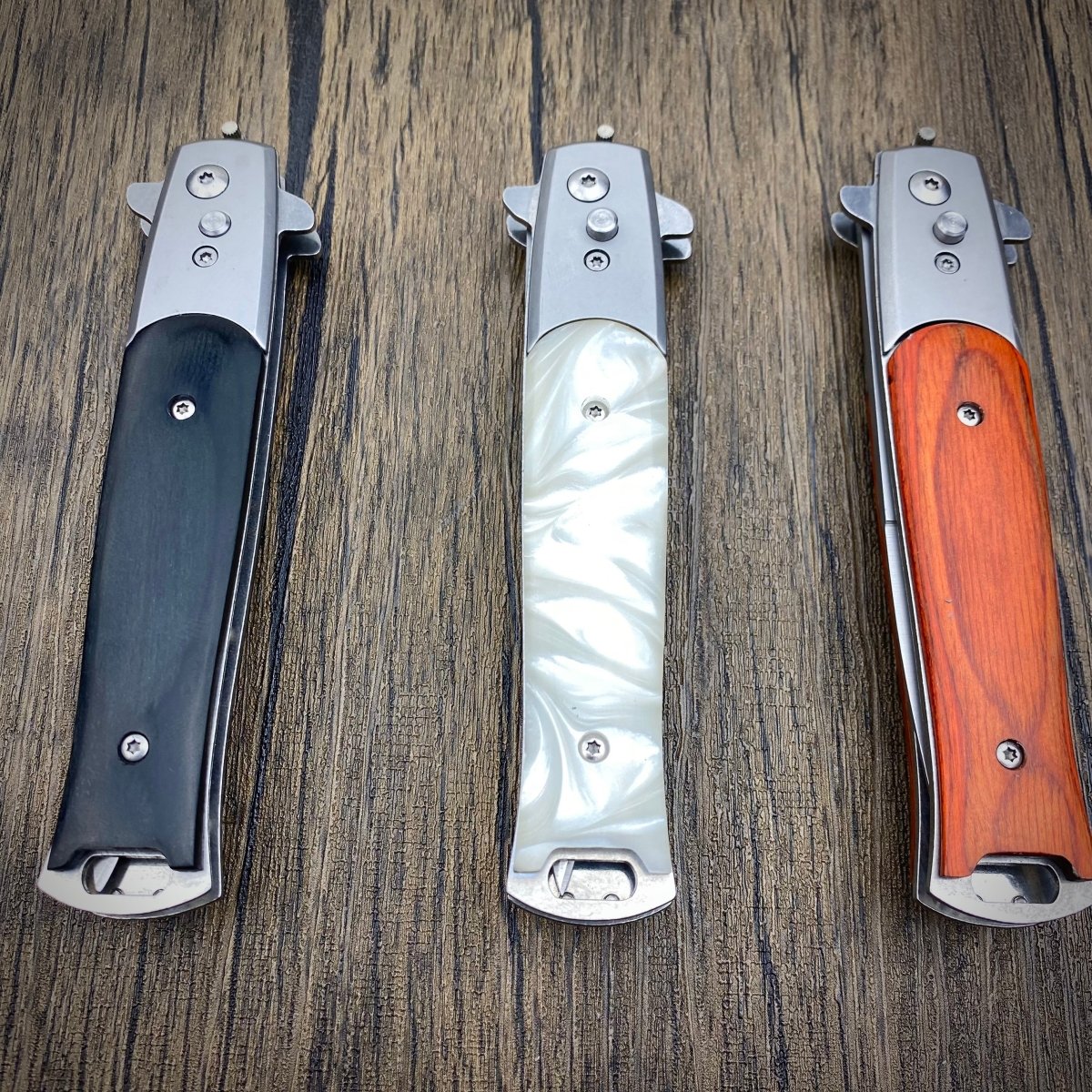 Cavalier Push Button Italian Style Switchblades | Blade City