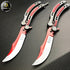 *2 Pieces* Video Game Inspired Autotronic Balisong Trainer & Sharp Butterfly Set