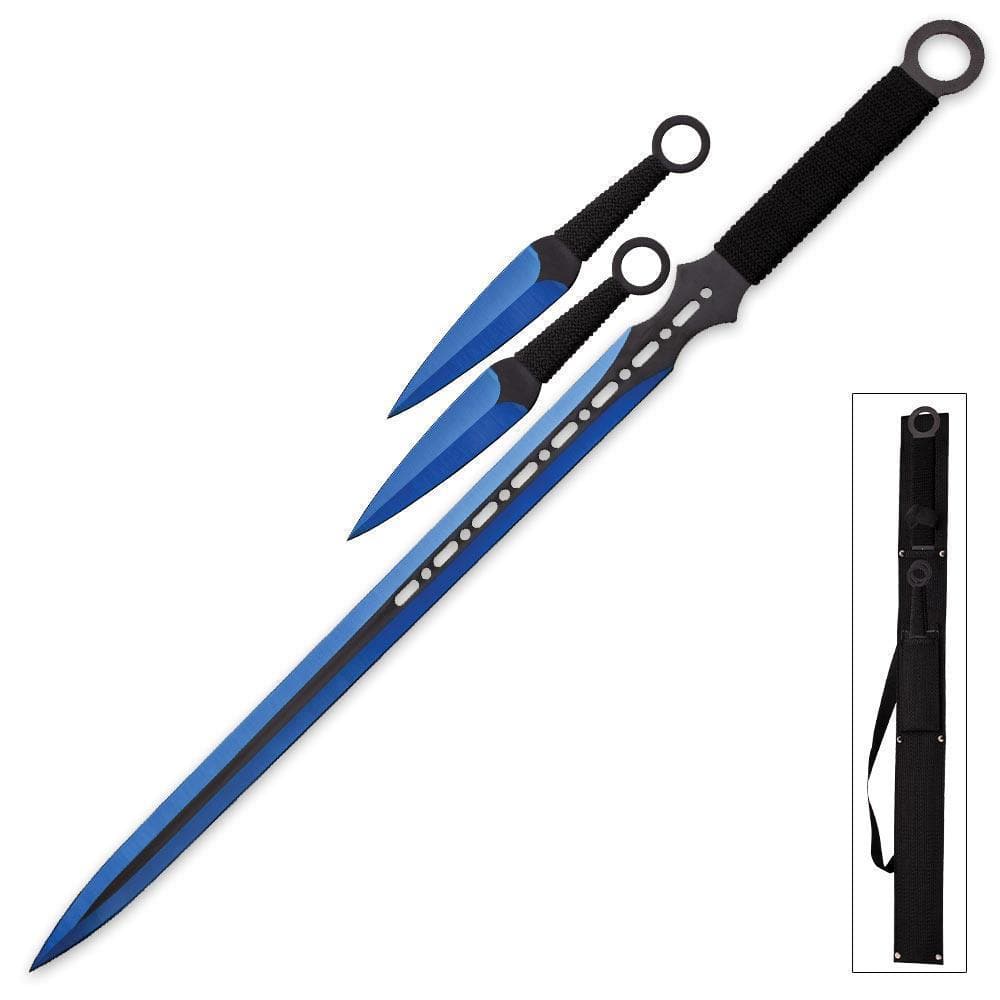 Blue Krypton Mega Knife Set (8 Pieces) - Blade City