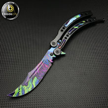 Alien Skin Video Game Inspired Sharp Balisong - Blade City
