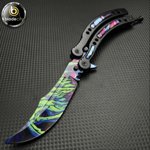 Alien Skin Video Game Inspired Balisong (Sharp and Trainer Available)