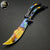 Case Hardened Video Game Knife Sharp Balisong - Blade City