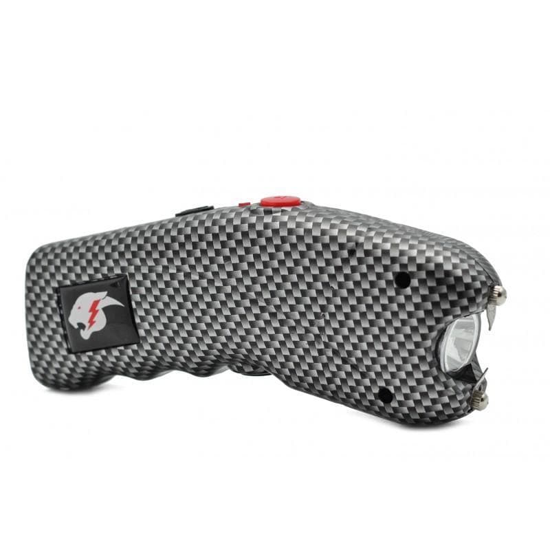 cheetah predator rechargeable stun gun flashlight Cheetah Stun Gun Carbon Fiber w/ Alarm