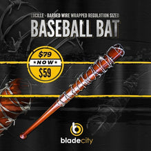 Lucille - Barbed Wire Wrapped Baseball Bat