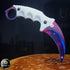 *Limited Edition* Video Game Inspired White Galaxy Karambit