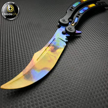 *TRAINER BLADE* Video Game Inspired Case Hardened Balisong - Blade City