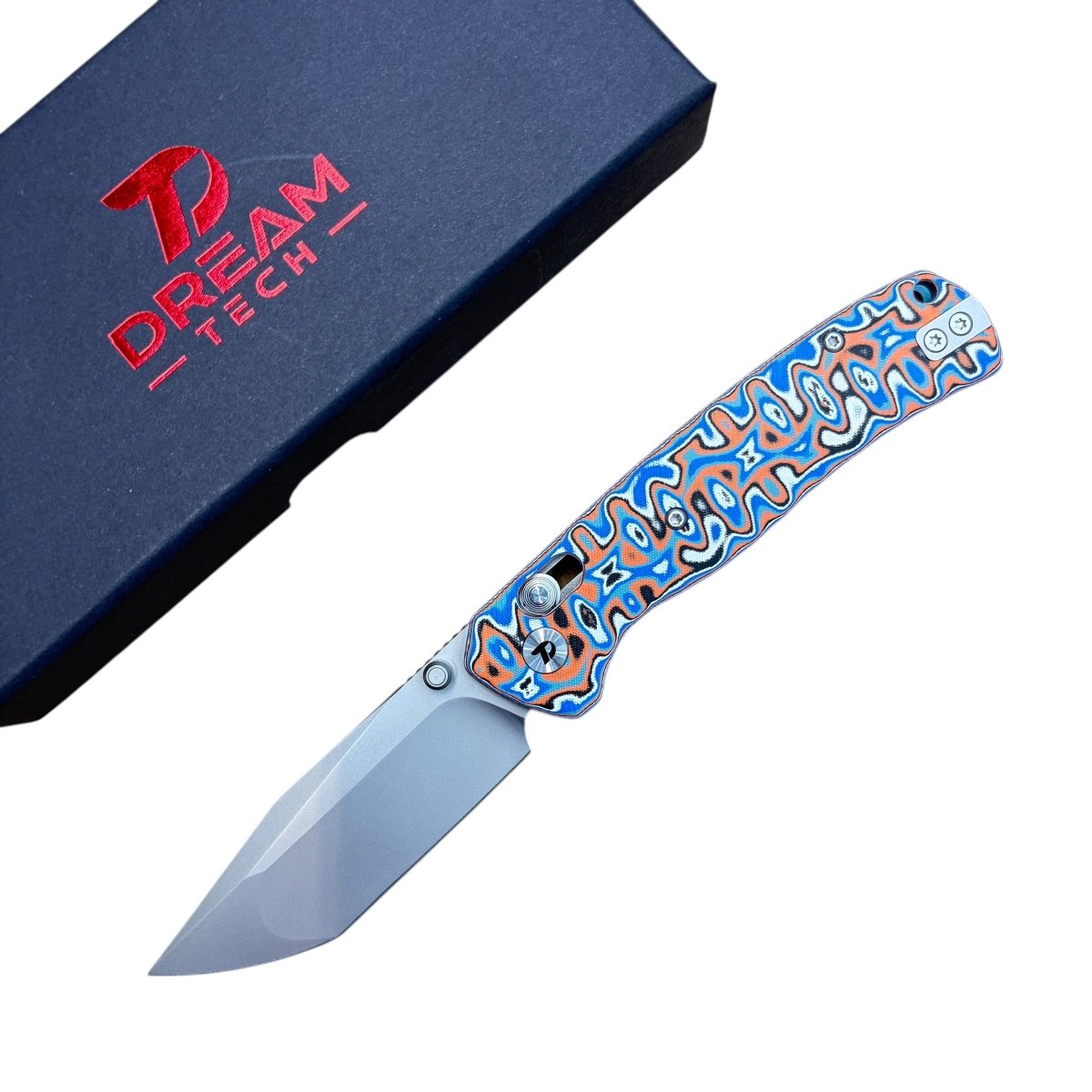 Dreamtech D4508 Folding Knife – 14C28N Blade, Vortex Micarta