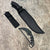 Falcon 5 Pieces Black Set Hunting Set (Machete, Karambit, Throwing Knives.)