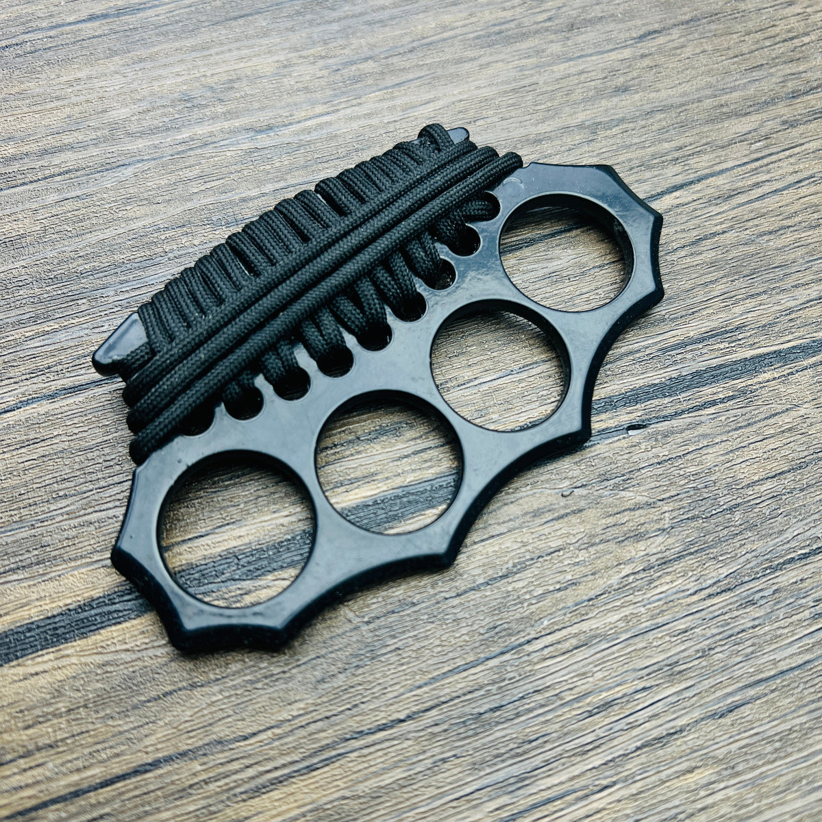 Guardian Self Defense Brass Knuckles With Paracord | Blade City