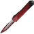 Heretic Manticore S OTF Automatic Knife Red Cel-Shade Recurve Magnacut Grenade Grip H025F-CS-RD