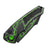Heretic Pariah Automatic Knife – Magnacut Blade, Magma Toxic Green Handle H048-MAG-TX