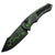 Heretic Pariah Automatic Knife – Magnacut Blade, Magma Toxic Green Handle H048-MAG-TX
