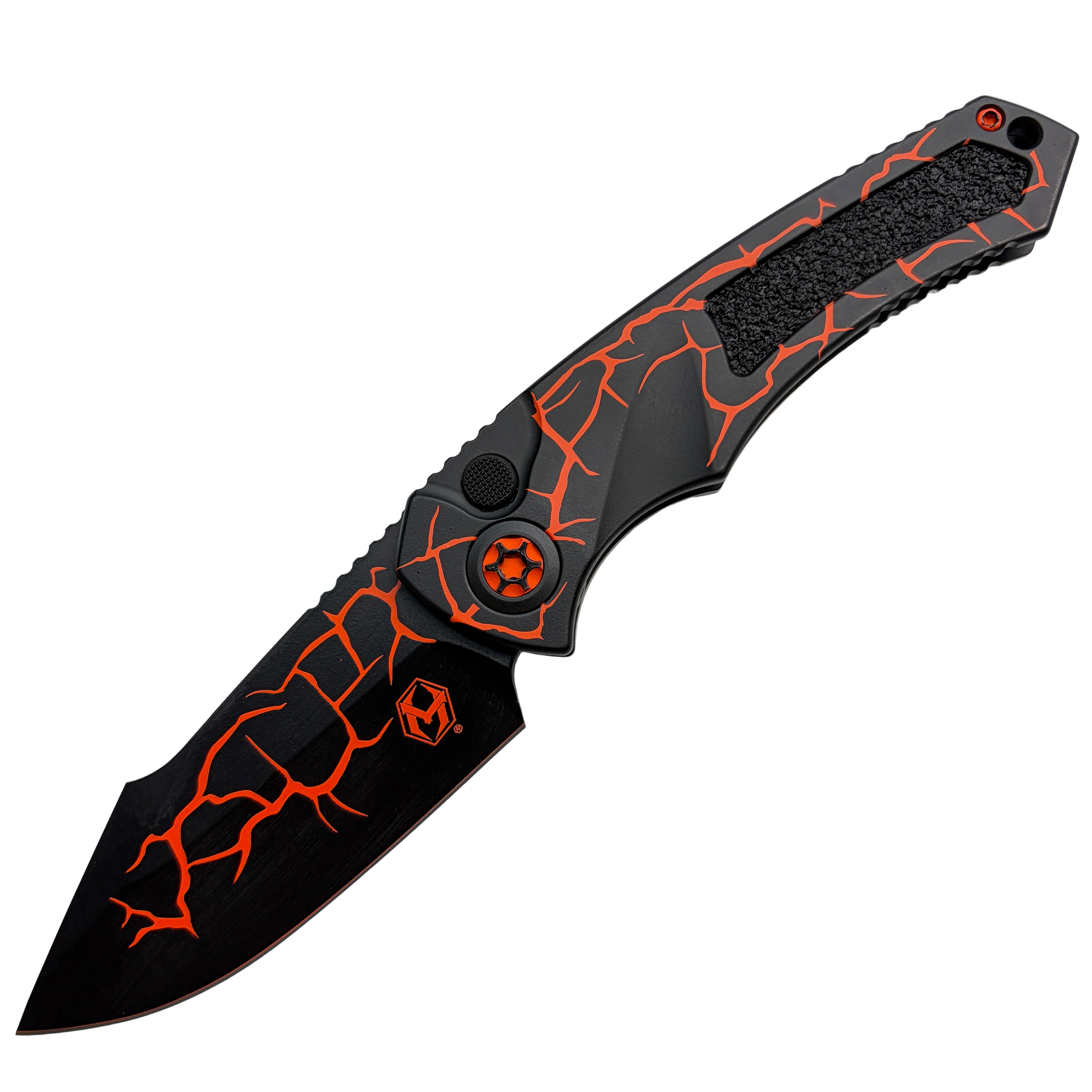 Heretic Pariah Auto – Magnacut Blade, Magma UV Orange Aluminum