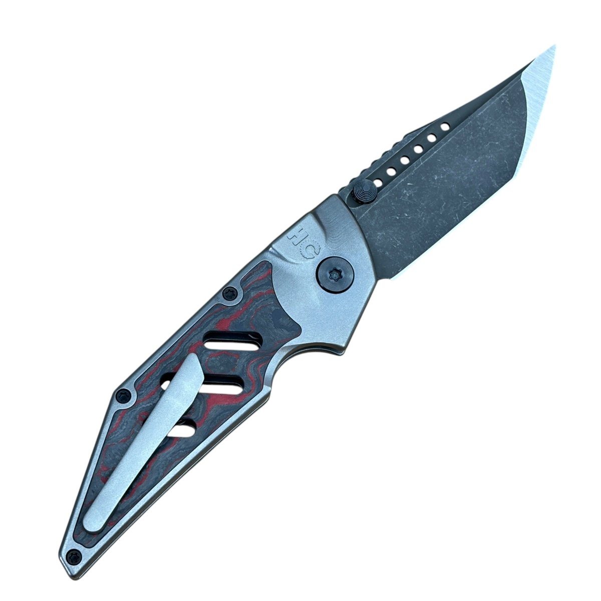 Hypercut Dharma Folding Knife - S45 Blade Steel Camo Carbon Titanium Handle - Blade City