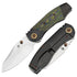 Kansept Caveman K1110B1 – 3.57" CPM‑20CV Blade, Blackwash Titanium & Gecko CamoCarbon Handle
