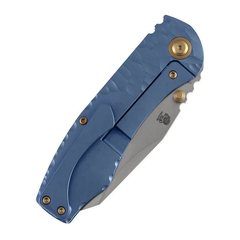 knave キャンバス　kataki msc taboo1 qp Kansept Caveman Thumb Stub Knife | CPM 20CV Blue Titanium EDC
