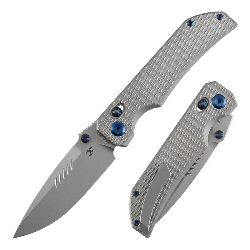 Kansept EagleStrike K1095V4 Titanium Crossbar Lock Knife | S35VN EDC Folding Knife | Blade City