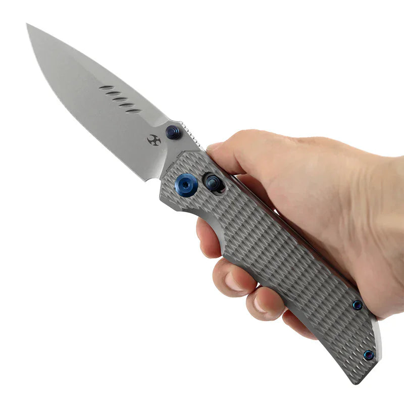 Kansept EagleStrike Crossbar Lock Knife – Titanium, S35VN - K1095V4