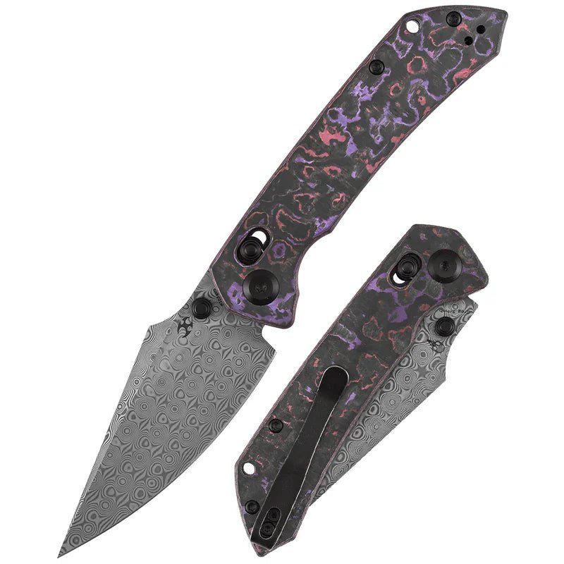 Kansept Fenrir Damascus Crossbar Lock Purple Haze Fatcarbon Kansept Fenrir Damascus Crossbar Lock Purple Haze Fatcarbon