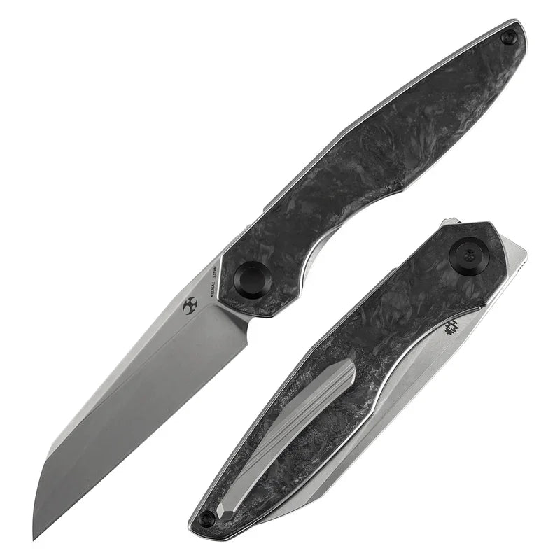 Kansept Halide S35VN Dark Matter Glow Fatcarbon EDC Knife | Blade City