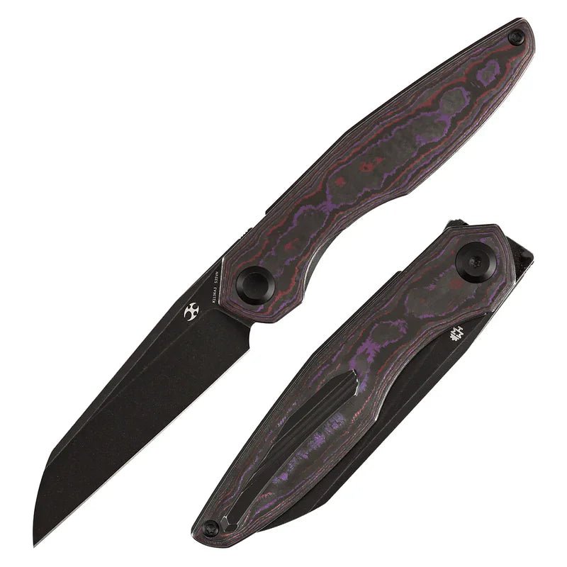 Kansept Halide S35VN Purple Haze Fatcarbon EDC Knife | Blade City