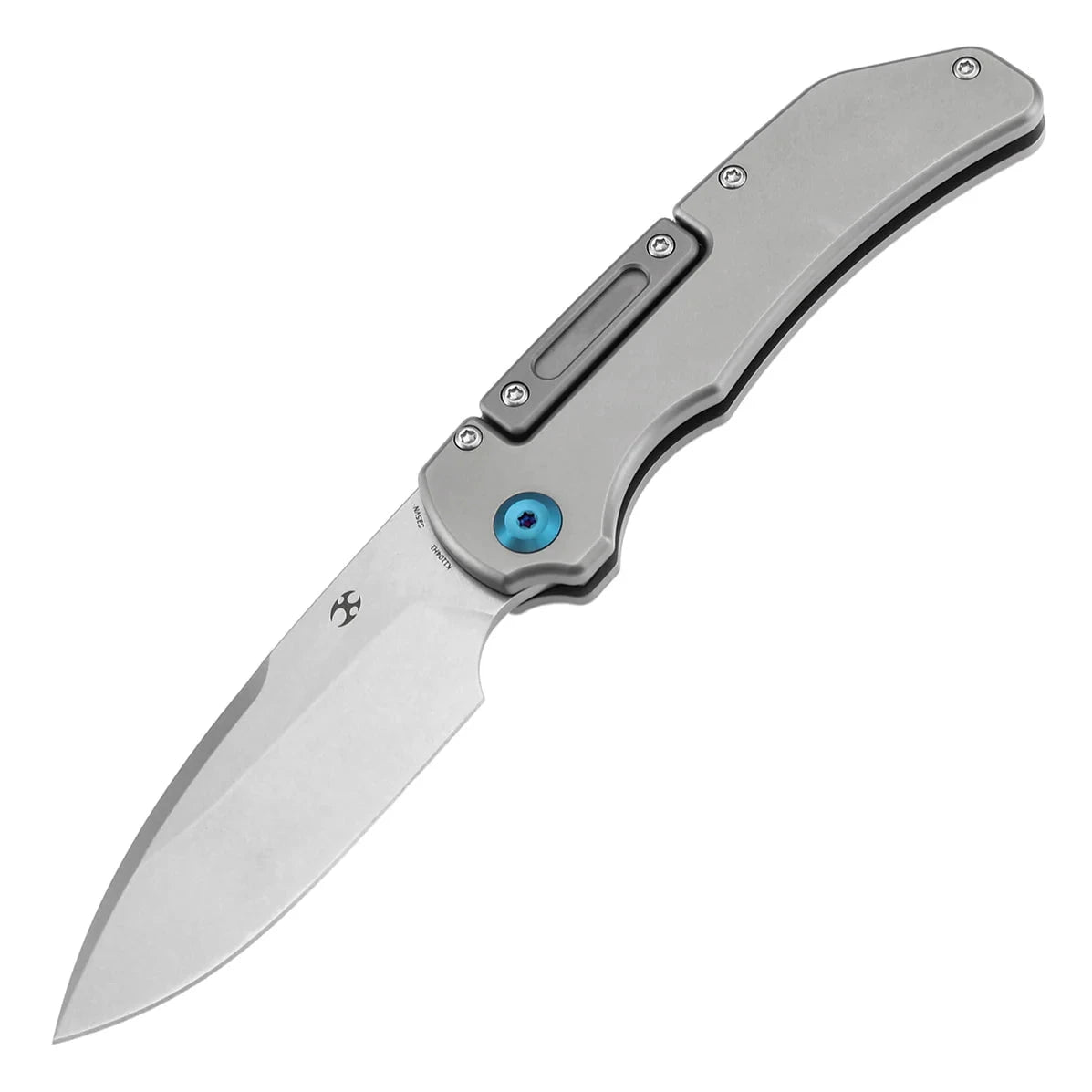 Kansept Hazard K1104H1 – CPM-S35VN Blade, Stonewashed Titanium