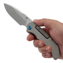 Kansept Hazard K1104H1 – CPM-S35VN Blade, Stonewashed Titanium