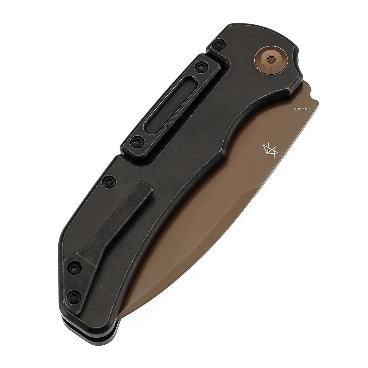 Kan  Kansept Hazard K1104H2 – Rose Gold S35VN Blade, Blackwashed