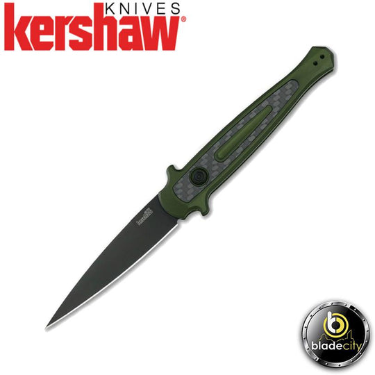 Kershaw Launch 8 Automatic Knife - Olive - Blade City