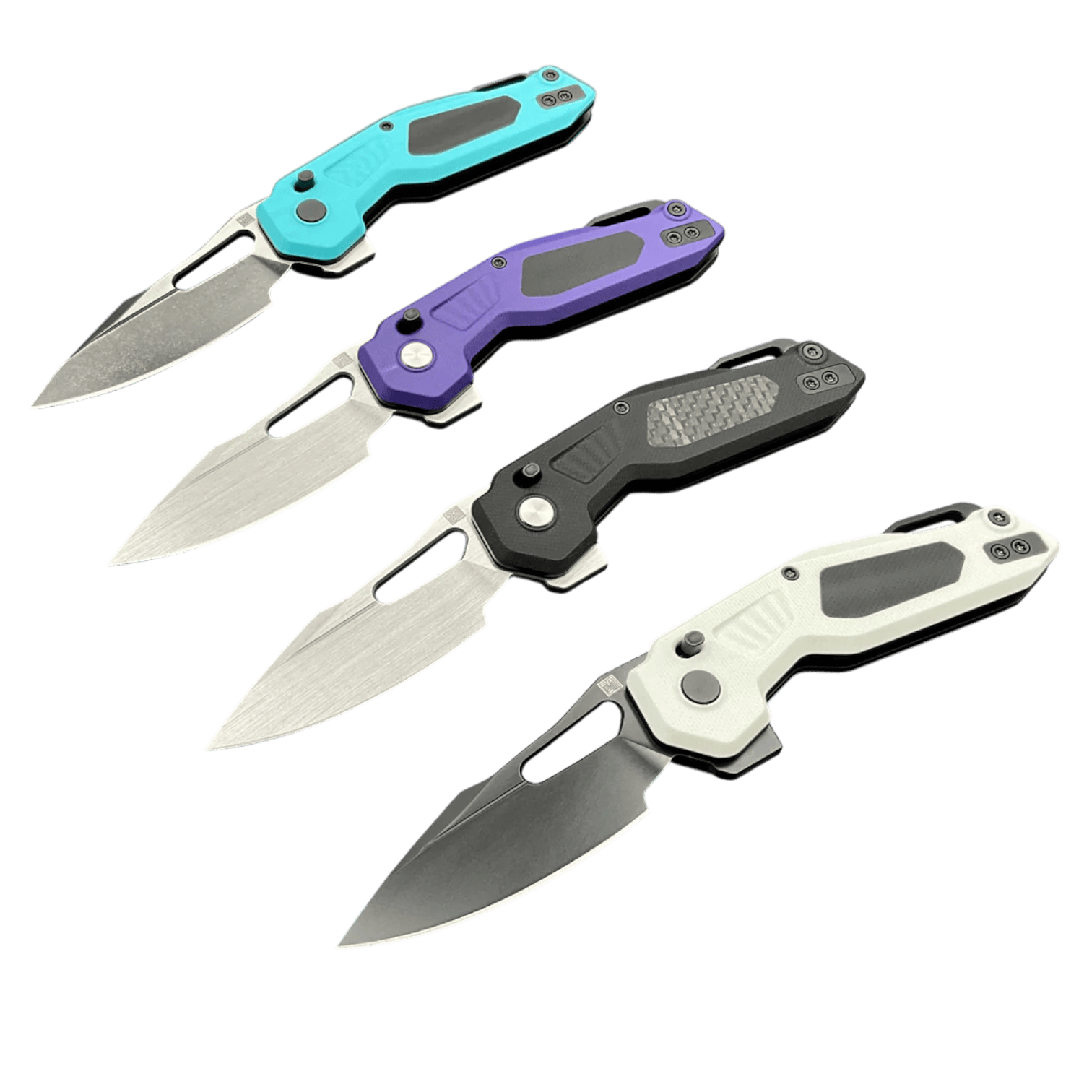 KETUO Mini Griffin G10 – 14C28N Blade, Button Liner Lock, Titanium Clip